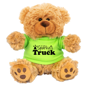 6" Plush Teddy Bear With Choice of T-Shirt Color